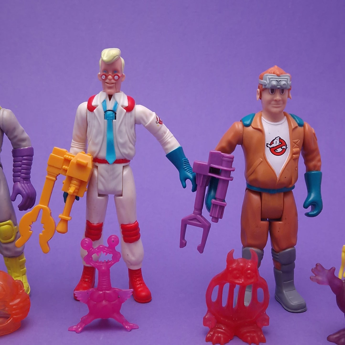 GHOSTBUSTERS ☆ FRIGHT FEATURES SET OF 5 Vintage Figure ☆ COMPLETE 80s Kenner