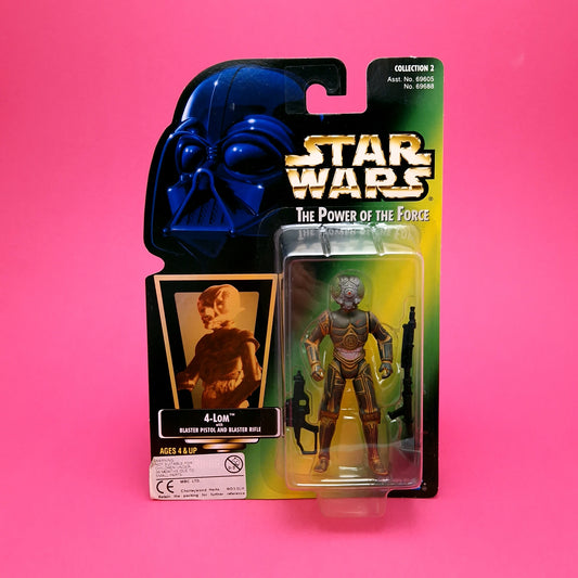 STAR WARS POTF ☆ 4-LOM Figure ☆ MOC Sealed Carded Kenner Power of the Force