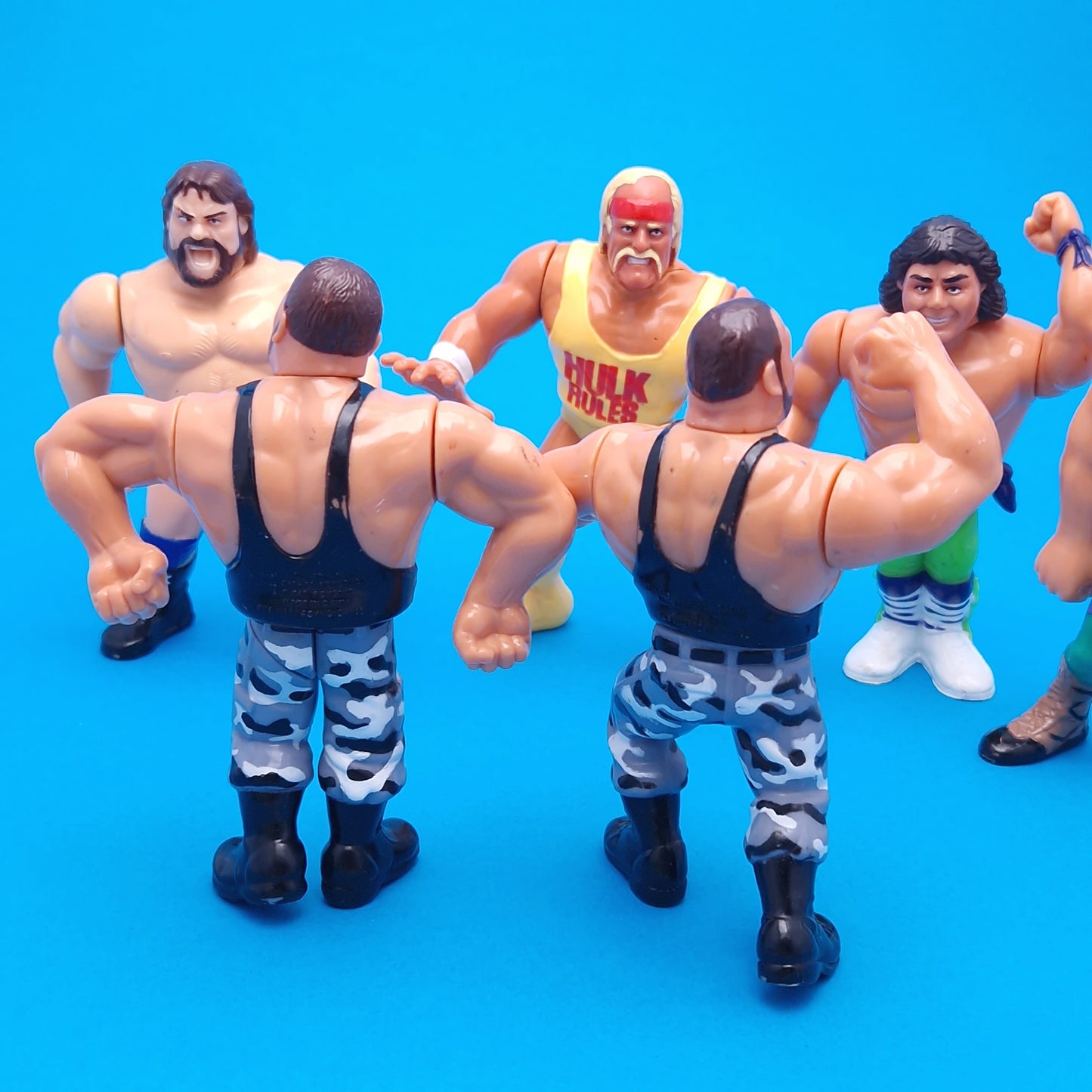 WWF HASBRO ☆ 7x Bundle JAKE DIBASE HULK HACKSAW Others Vintage Wrestling Figure ☆ Original 90s