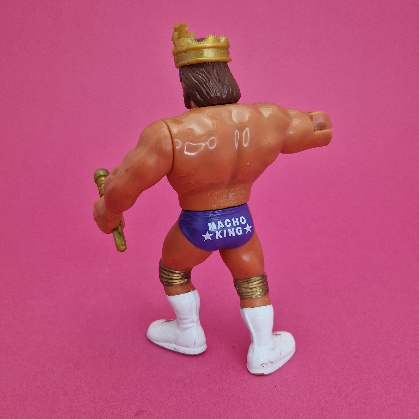 WWF HASBRO MACHO KING RANDY SAVAGE Vintage Wrestling Figure ☆ Original 90s Series 2