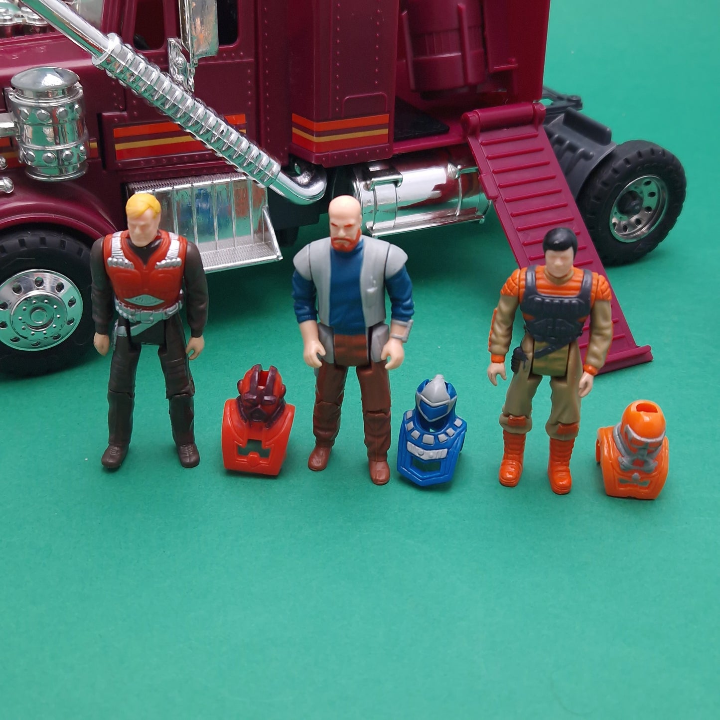 M.A.S.K ☆ RHINO Matt Trakker & Bruce Sato ☆ Loose Vintage MASK Kenner 80s