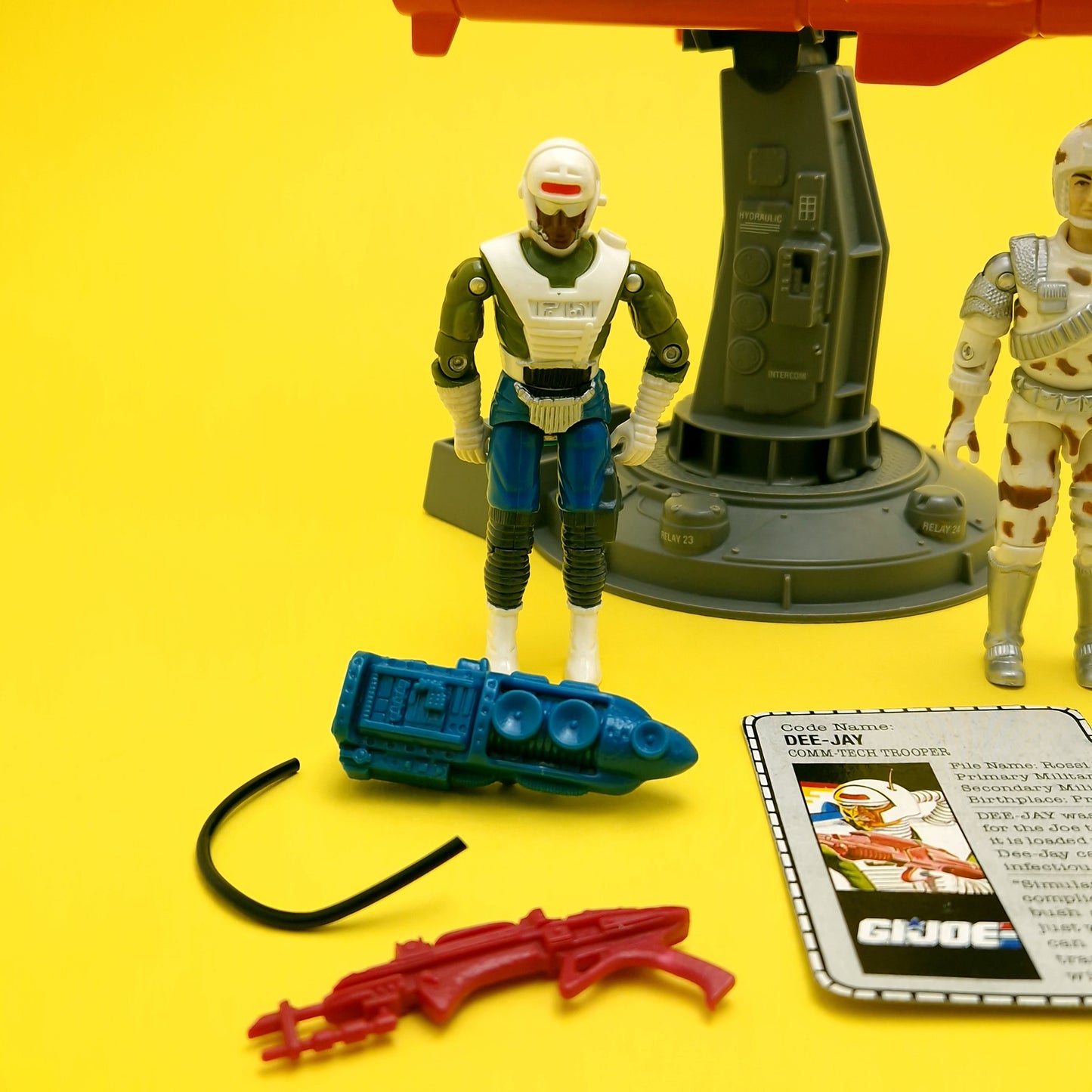 ACTION FORCE ☆ Air Defense & DEEJAY Avalanche Action Figures Accessories Bundle ☆ G.I.JOE Hasbro original