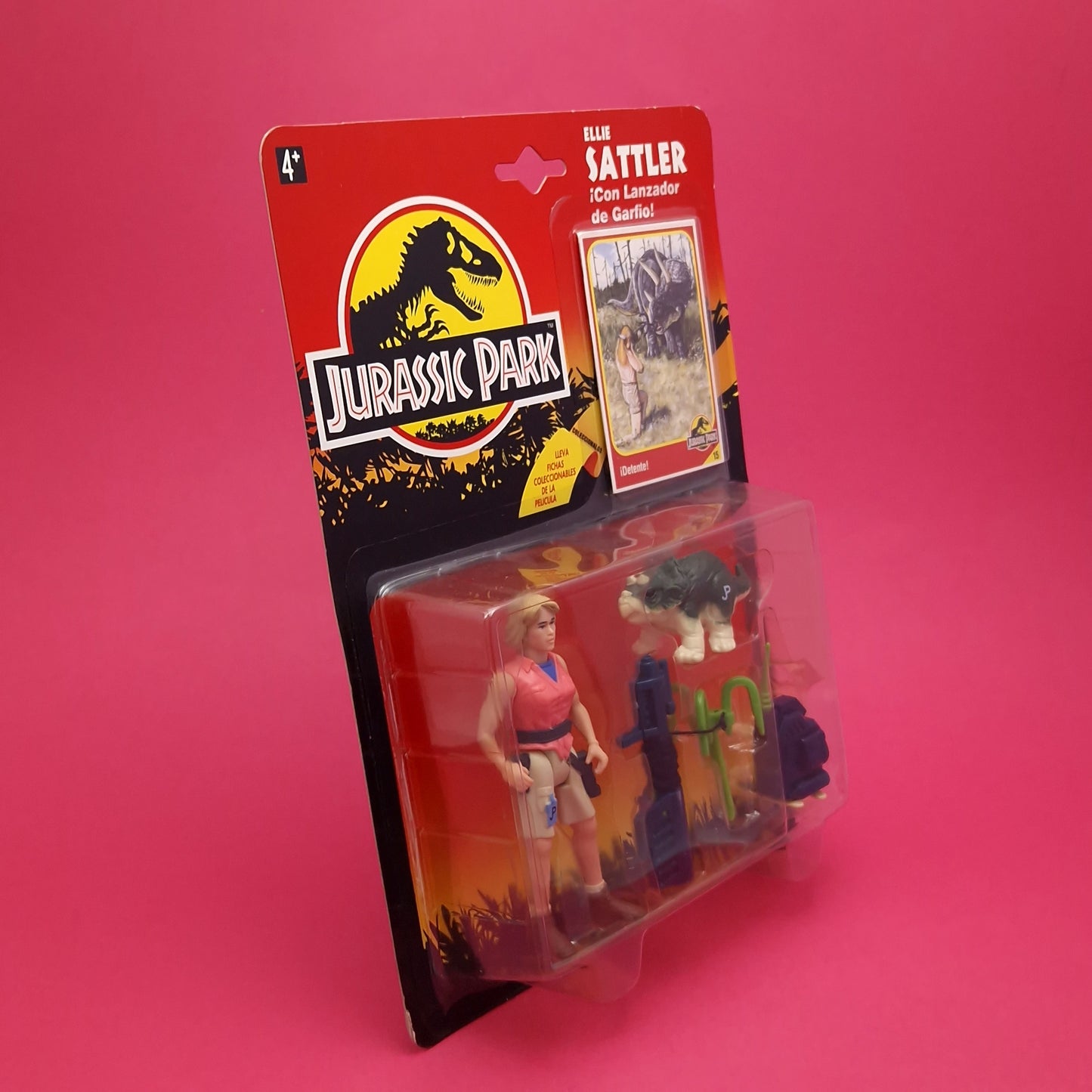 JURASSIC PARK ☆ ELLIE SATTLER Vintage Figure ☆ Sealed MOC World Carded Spain