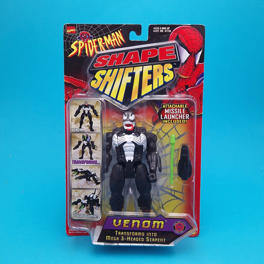SPIDER-MAN MARVEL ☆ VENOM SHAPE SHIFTING Vintage Figure ☆ Original MOC Sealed Carded Toybiz 90s