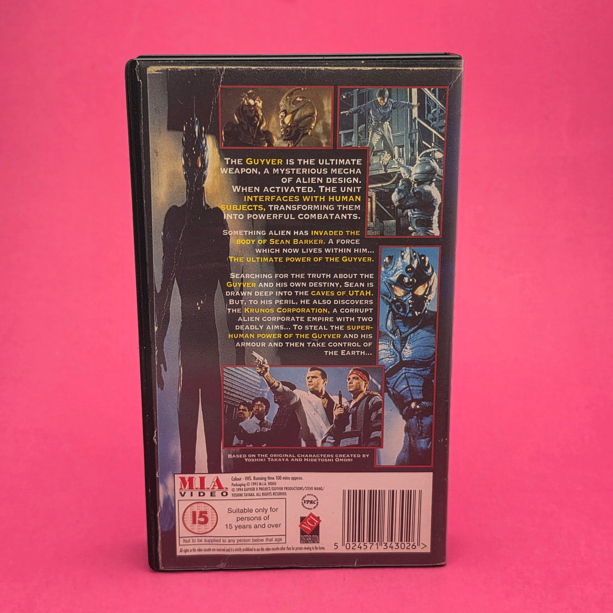 VHS Video ☆ THE GUYVER: DARK HERO ☆ 15 Cert Vintage Tape