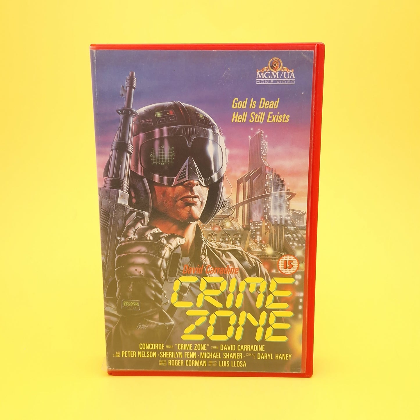 VHS Video ☆ CRIME ZONE ☆ 80s Big Box Ex Rental Horror 15 Vintage
