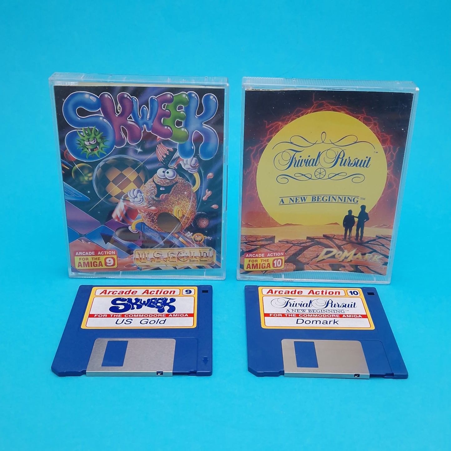 AMIGA ☆ ARCADE ACTION SILICA COLLECTION of 10 ☆ Asterix Rick Dangerous Vintage Retro Game Original
