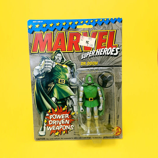 MARVEL SUPER HEROES ☆ DR. DOOM Vintage Action Figure ☆ Carded Toybiz 90s Original