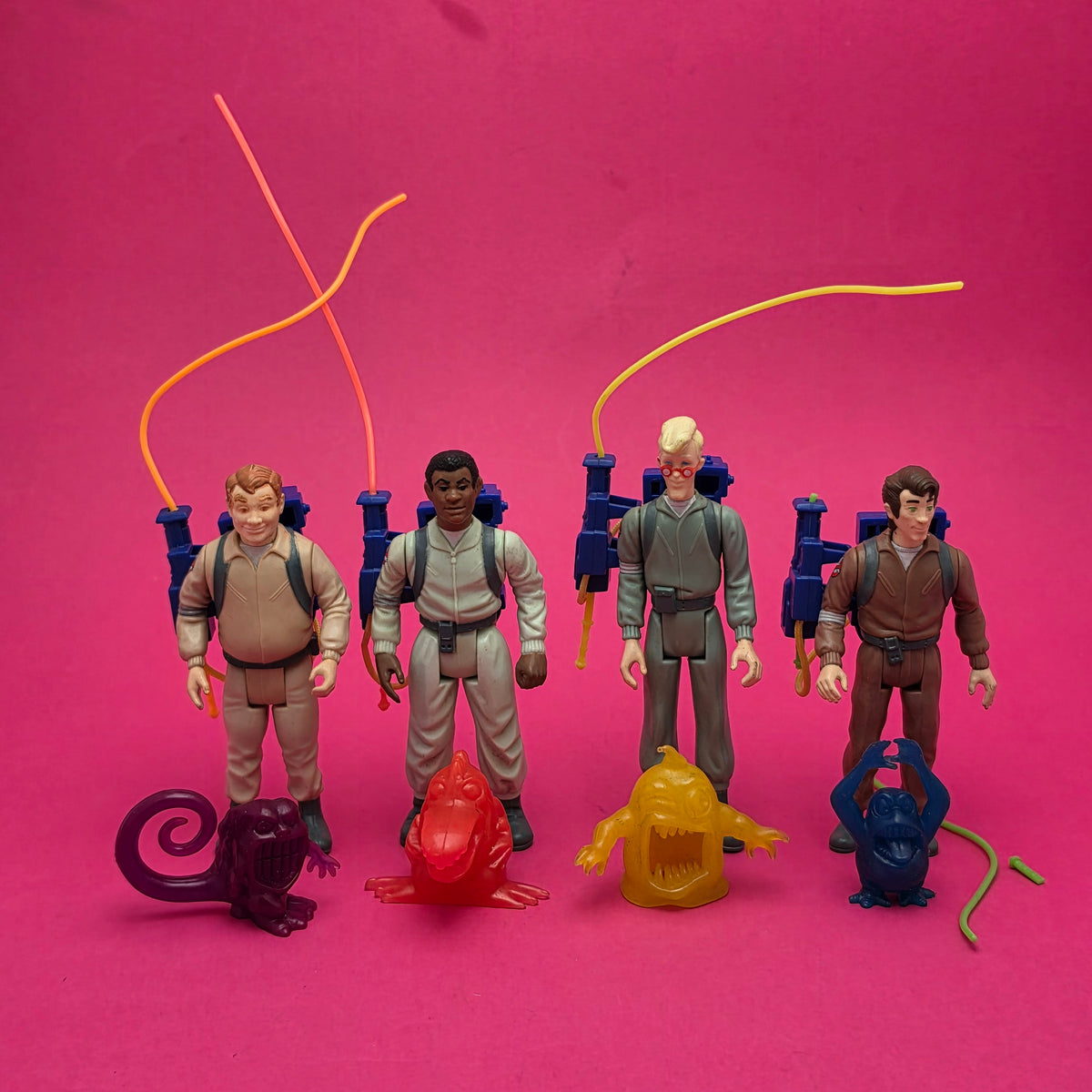 GHOSTBUSTERS ☆ ORIGINAL SET OF 4 Vintage Figure ☆ Loose 80s Kenner Complete