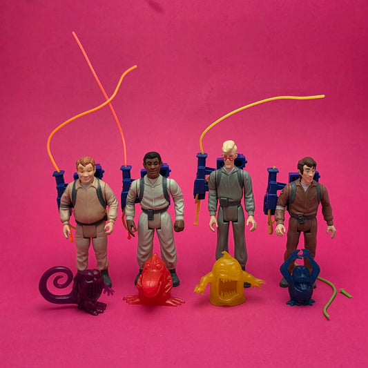 GHOSTBUSTERS ☆ ORIGINAL SET OF 4 Vintage Figure ☆ Loose 80s Kenner Complete