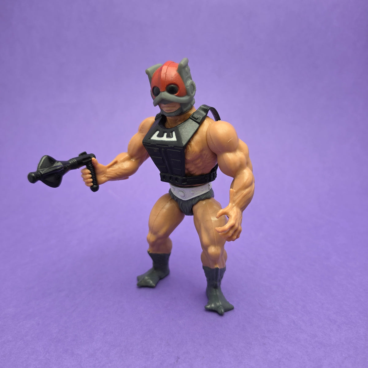 MASTERS OF THE UNIVERSE ☆ ZODIAC Red & Black Vintage Figure ☆ MOTU 80s Mattel