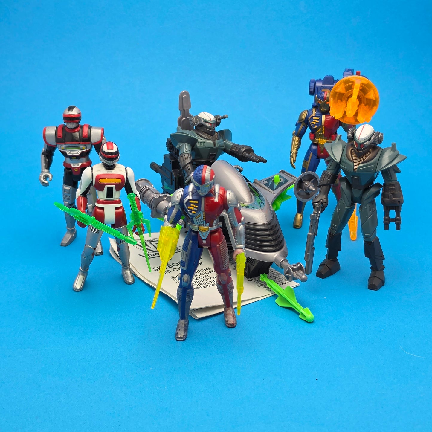 VR TROOPERS ☆ KAITLIN STAR JB REESE RYAN STEELE SKYBORG JET Figure BUNDLE Vintage Original 90s Saban Kenner