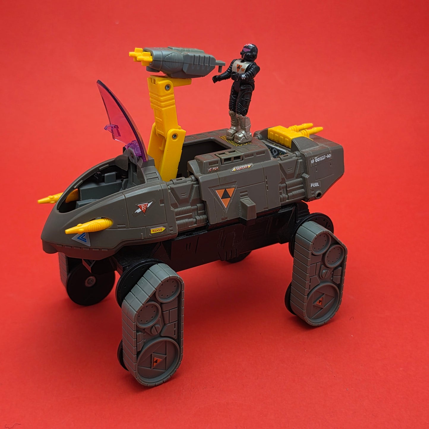 STARCOM ☆ SHADOW RAIDER With Captain Battlecron Figure Vehicle ☆ 80's Loose Vintage Coleco Mattel