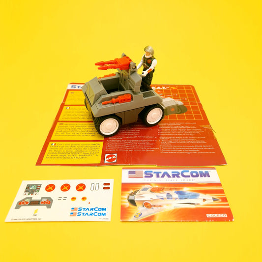 STARCOM ☆ LASER R.A.T RAT With Figure Vehicle ☆ 80's Loose Vintage Coleco Mattel Sticker sheet