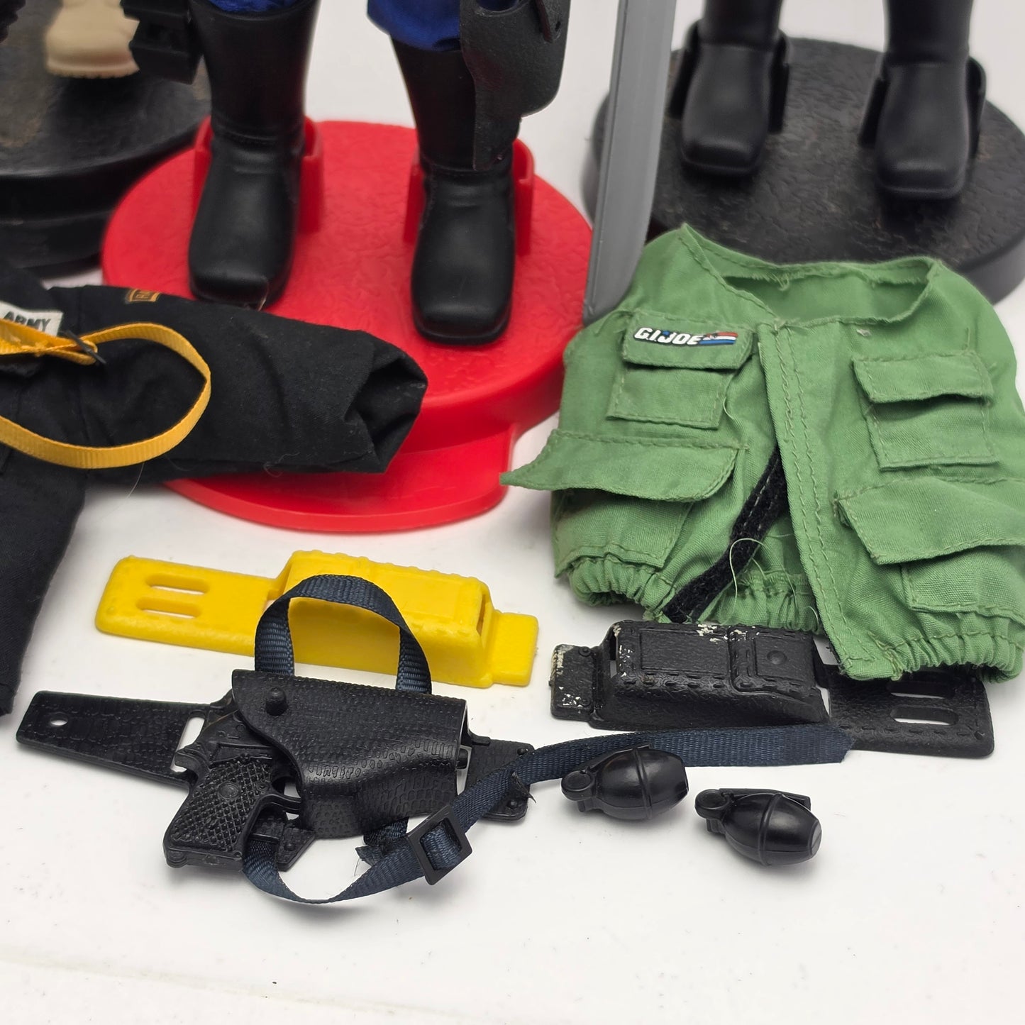ACTION MAN ☆ G.I. JOE COBRA COMMANDER SNAKE EYES DUKE Hall Of Fame Figure ☆ Vintage HASBRO 90's Loose