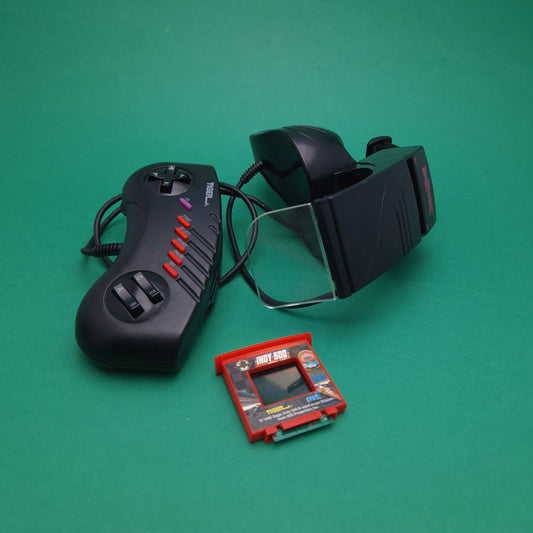 R-ZONE ☆ INDY 500 Headset Handheld LCD Game TIGER Vintage ☆ Loose Sega