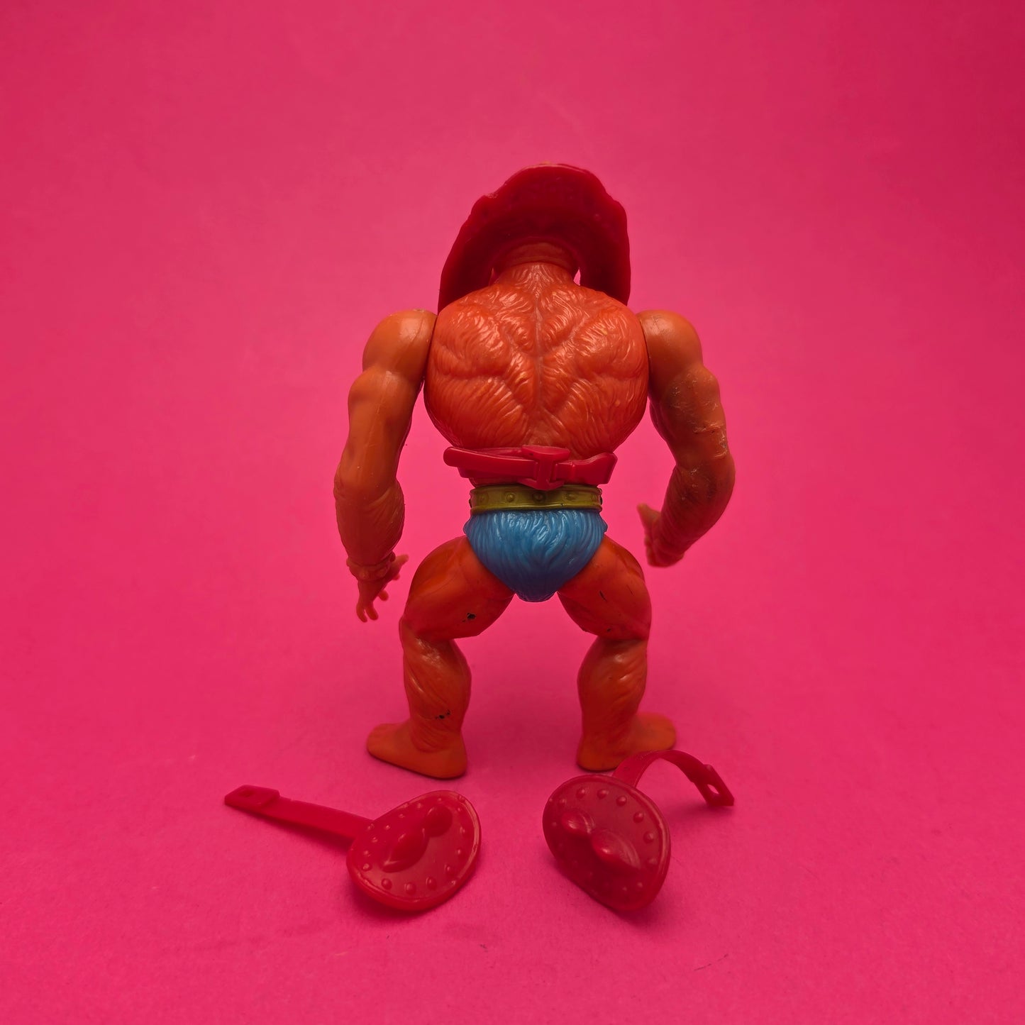 MASTERS OF THE UNIVERSE ☆ BEAST MAN RED Vintage Figure ☆ MOTU Beastman 80s Mattel Original