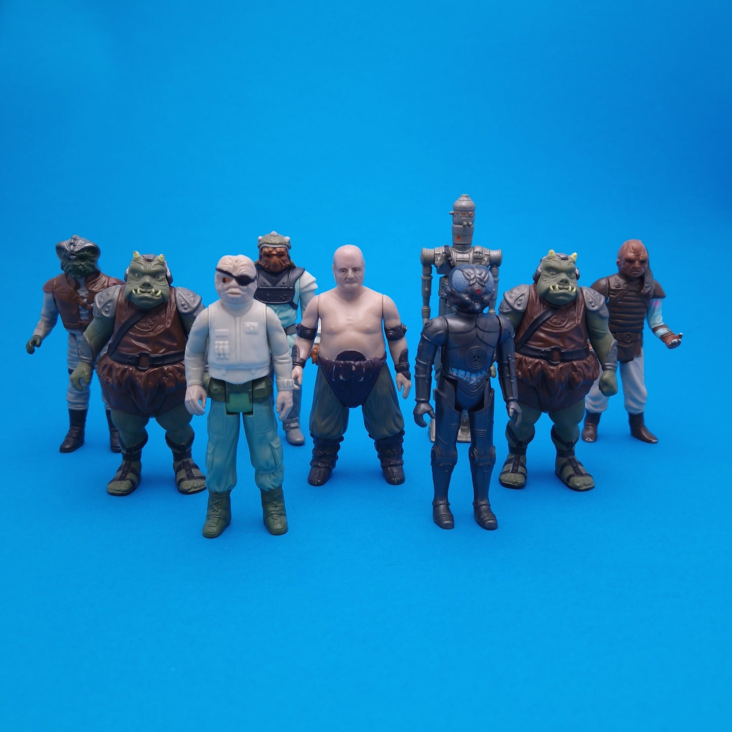 STAR WARS VINTAGE ☆ 9x BUNDLE JABBAS Palace Figures ☆ Kenner 80s ROTJ