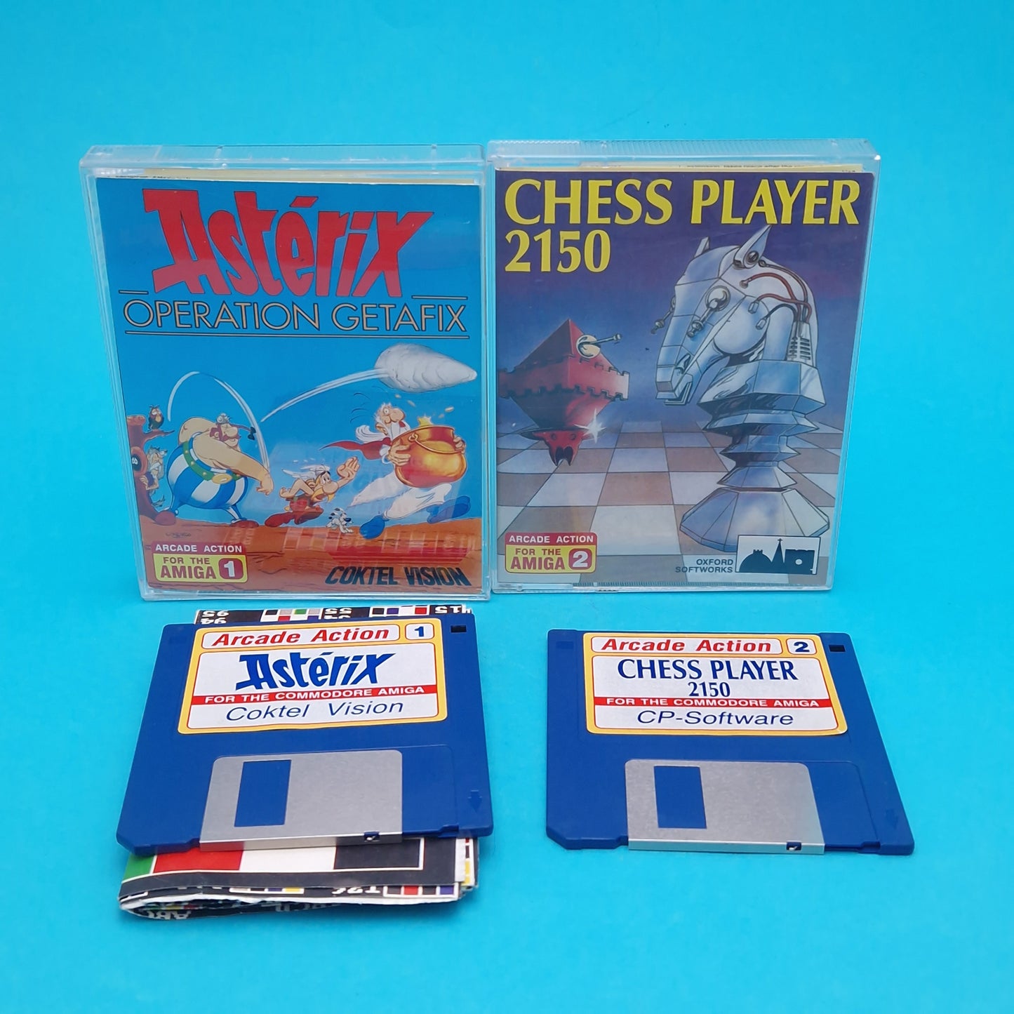 AMIGA ☆ ARCADE ACTION SILICA COLLECTION of 10 ☆ Asterix Rick Dangerous Vintage Retro Game Original