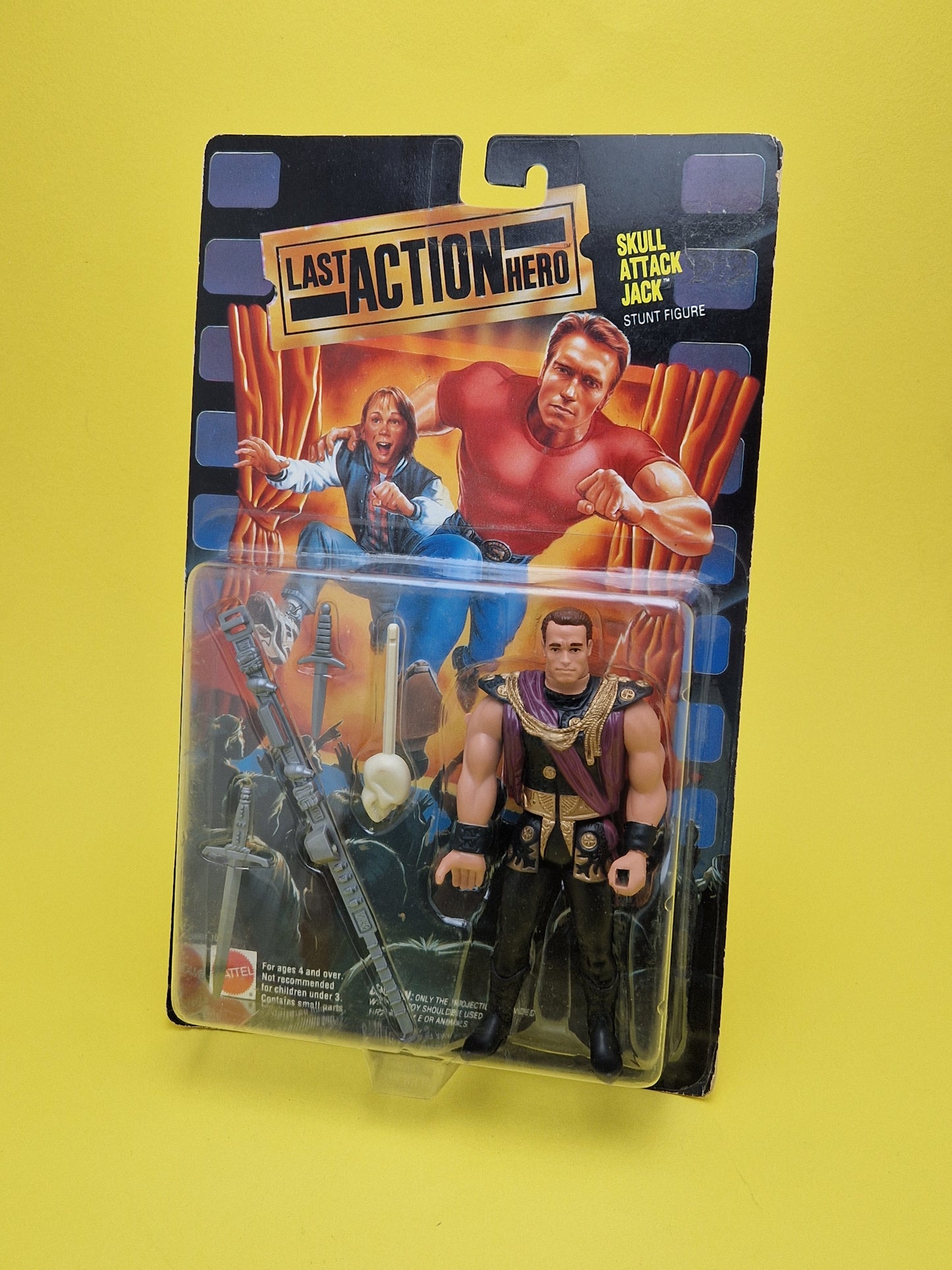 LAST ACTION HERO ☆ SKULL ATTACK JACK Vintage Action Figure ☆ MOC Carded Sealed