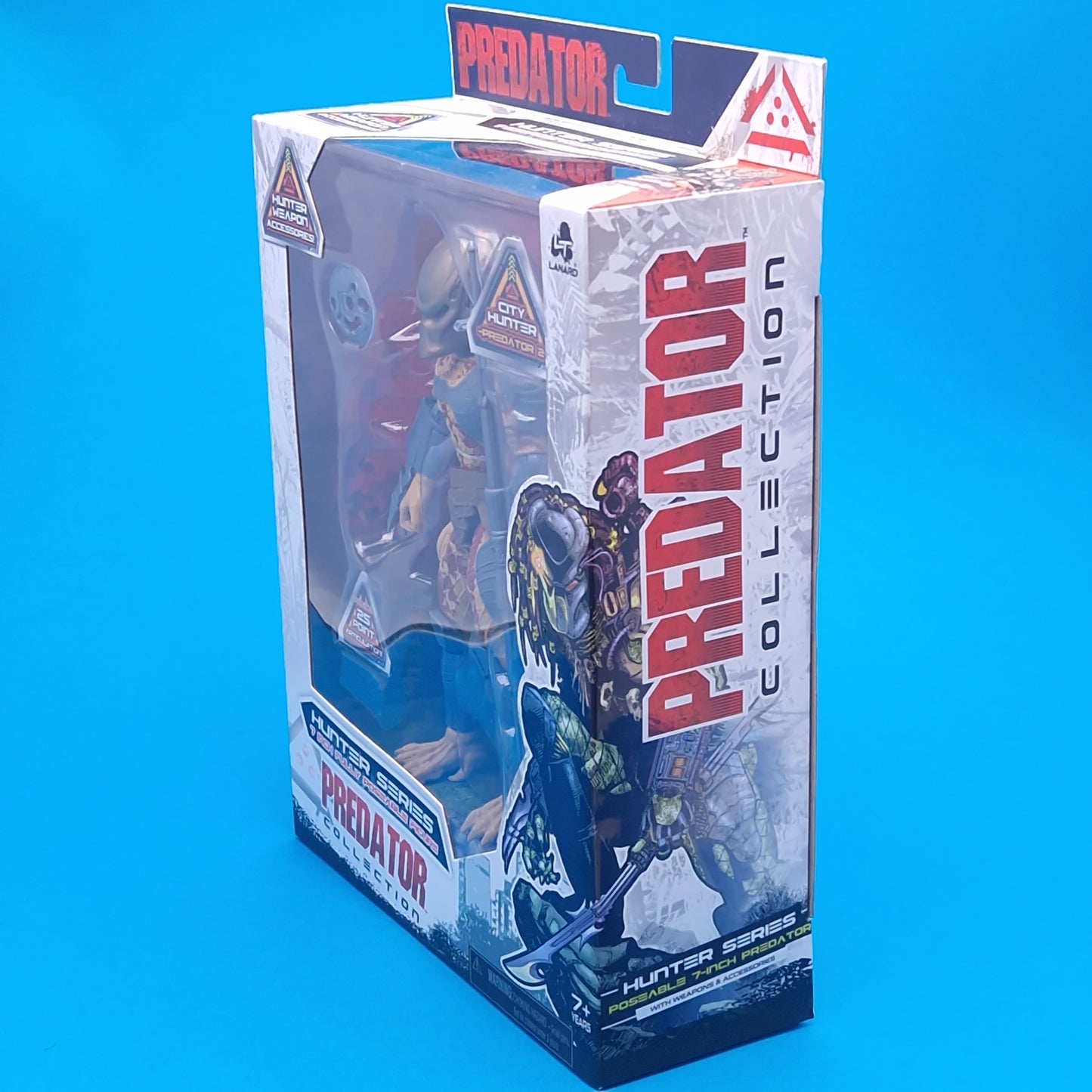 PREDATOR COLLECTION ☆ 7" CITY HUNTER PREDATOR Boxed Action Figure ☆ Sealed Lanard