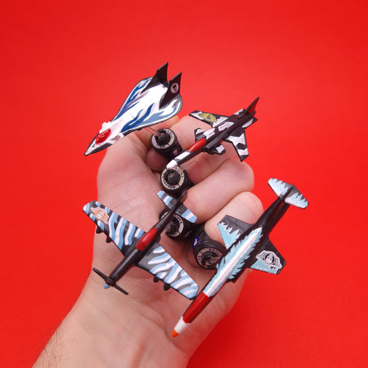 RING RAIDERS ☆ BANDIT WINGS SKULL SQUADRON Fighters Plane ☆ Vintage Matchbox Original 80s Loose