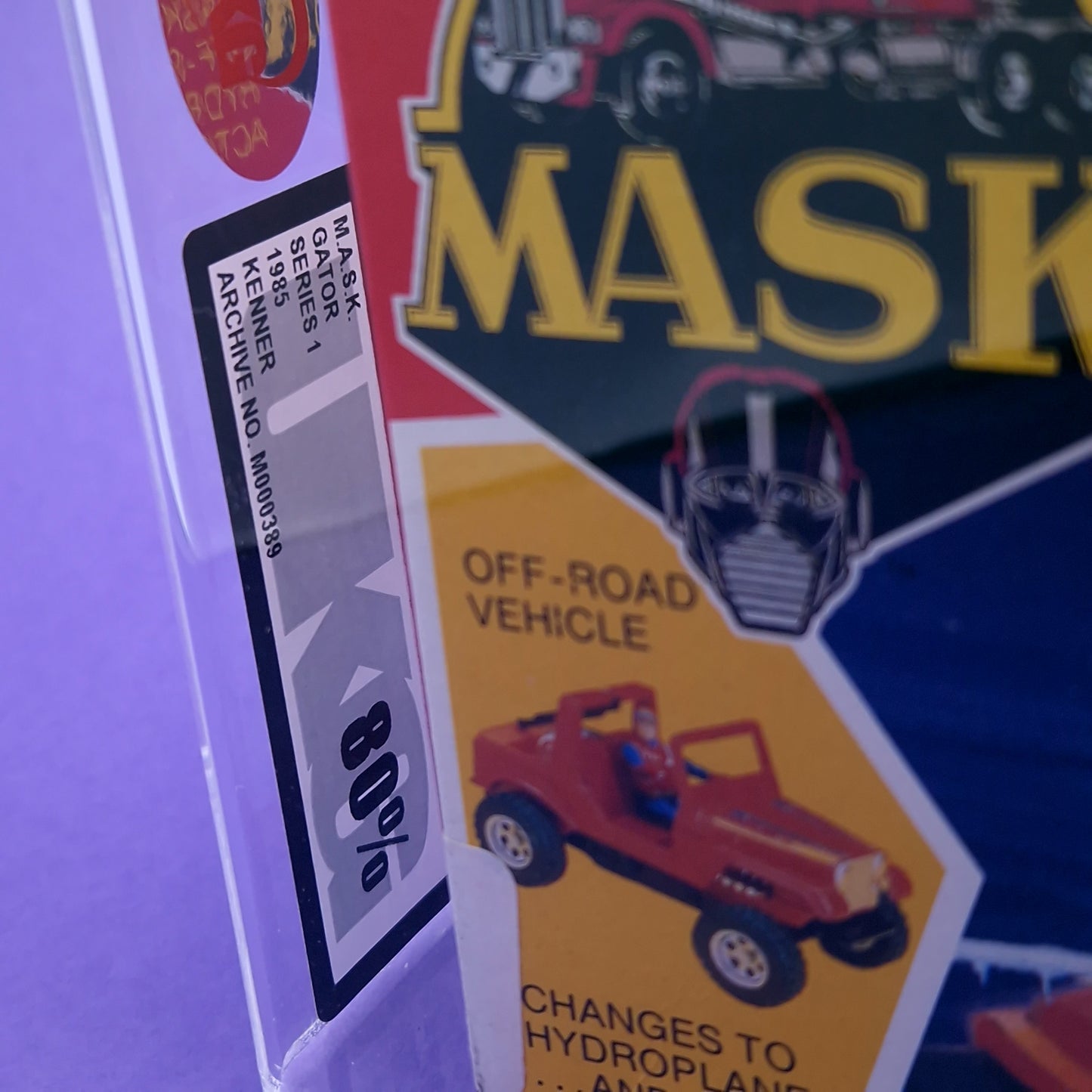 M.A.S.K ☆ GATOR DUSTY HAYES Figure Vehicle ☆ GRADED UKG BOXED Vintage Kenner 80s