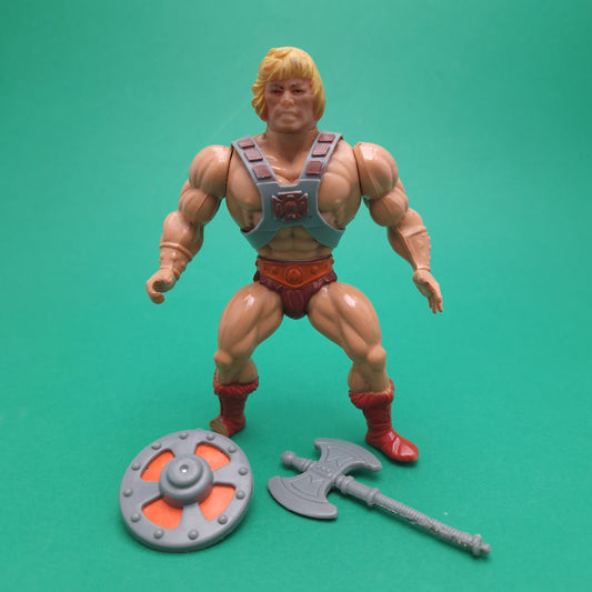 MASTERS OF THE UNIVERSE ☆ HE-MAN FRANCE Vintage Figure ☆ MOTU Loose 80s Mattel Original