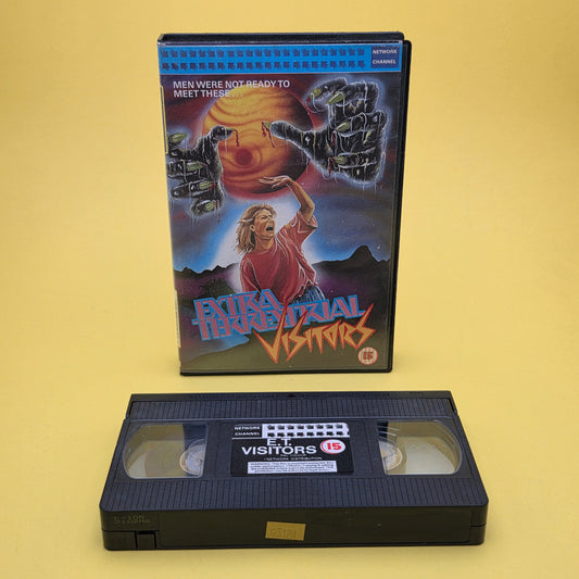 VHS Video ☆ EXTRA TERRESTRIAL VISITORS  1987 ☆ 15 Cert Vintage Ex Rental Big Box