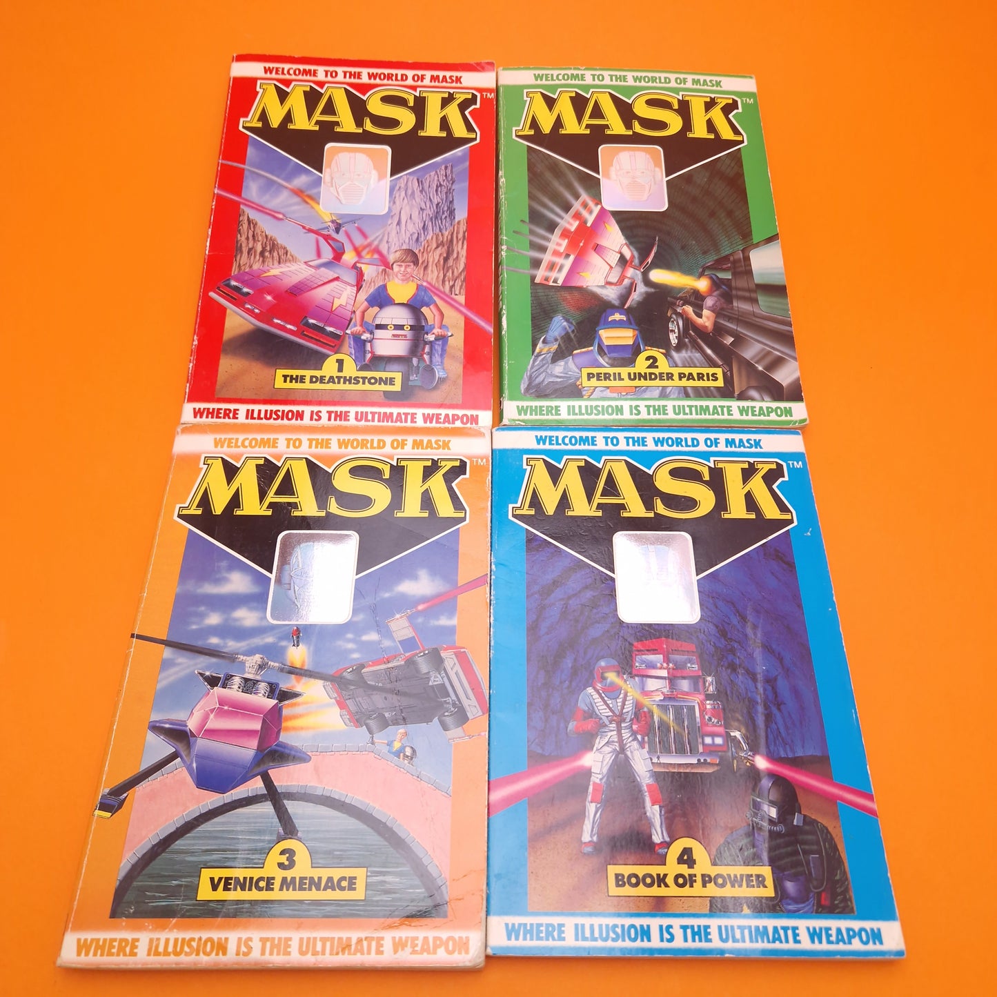 M.A.S.K ☆ Complete Set 1-8 Knight Books 1986 Kenneth Harper Vintage TV Novelisation ☆ Vintage 80s