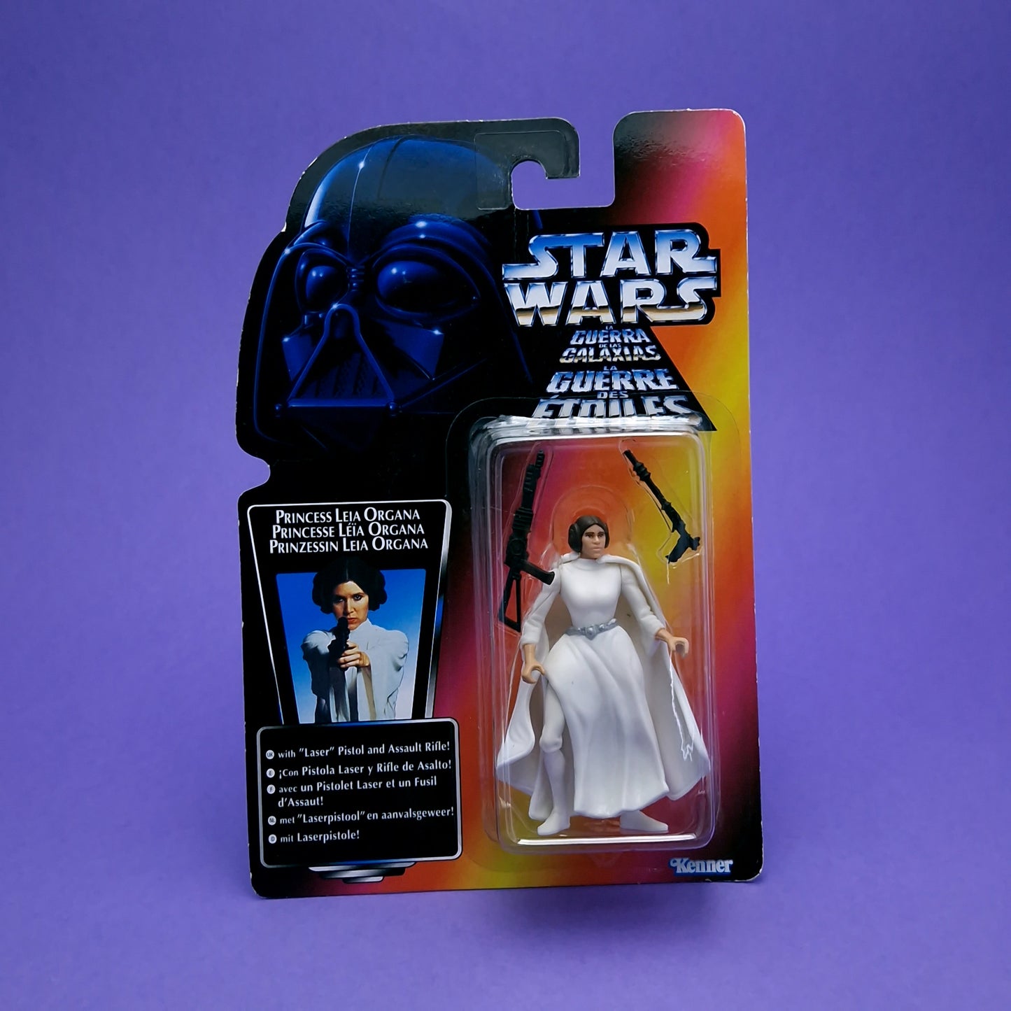 STAR WARS POTF ☆ PRINCESS LEIA RED Figure ☆ MOC Sealed Carded Kenner Power of the Force