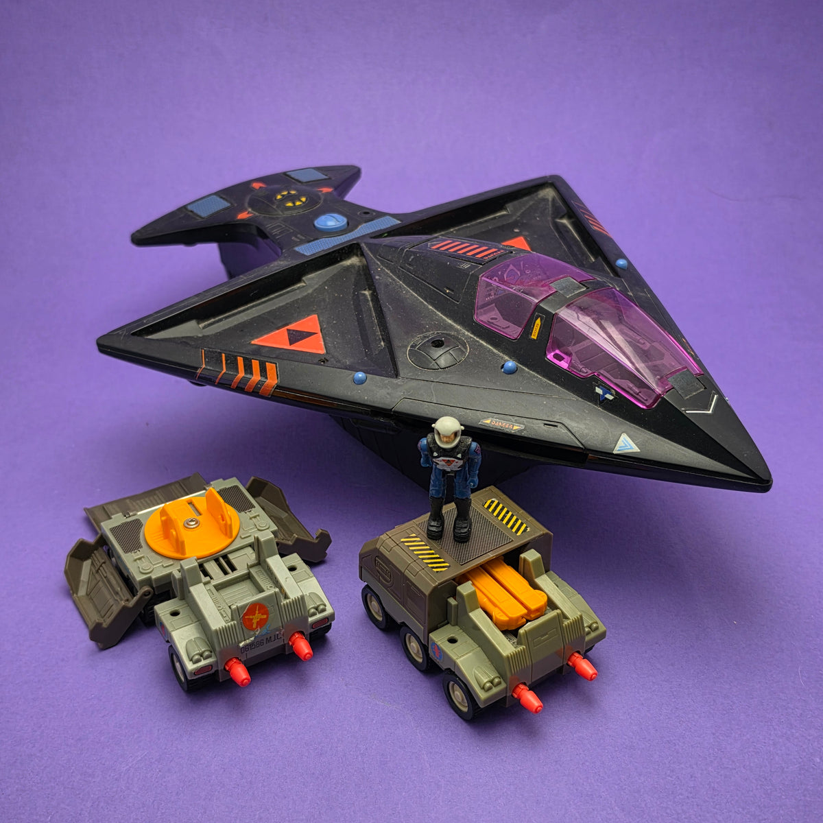 STARCOM ☆ SHADOW BAT & MISSILE FOX SPARES REPAIRS Figure Vehicle ☆ 80's Loose Vintage Coleco Mattel