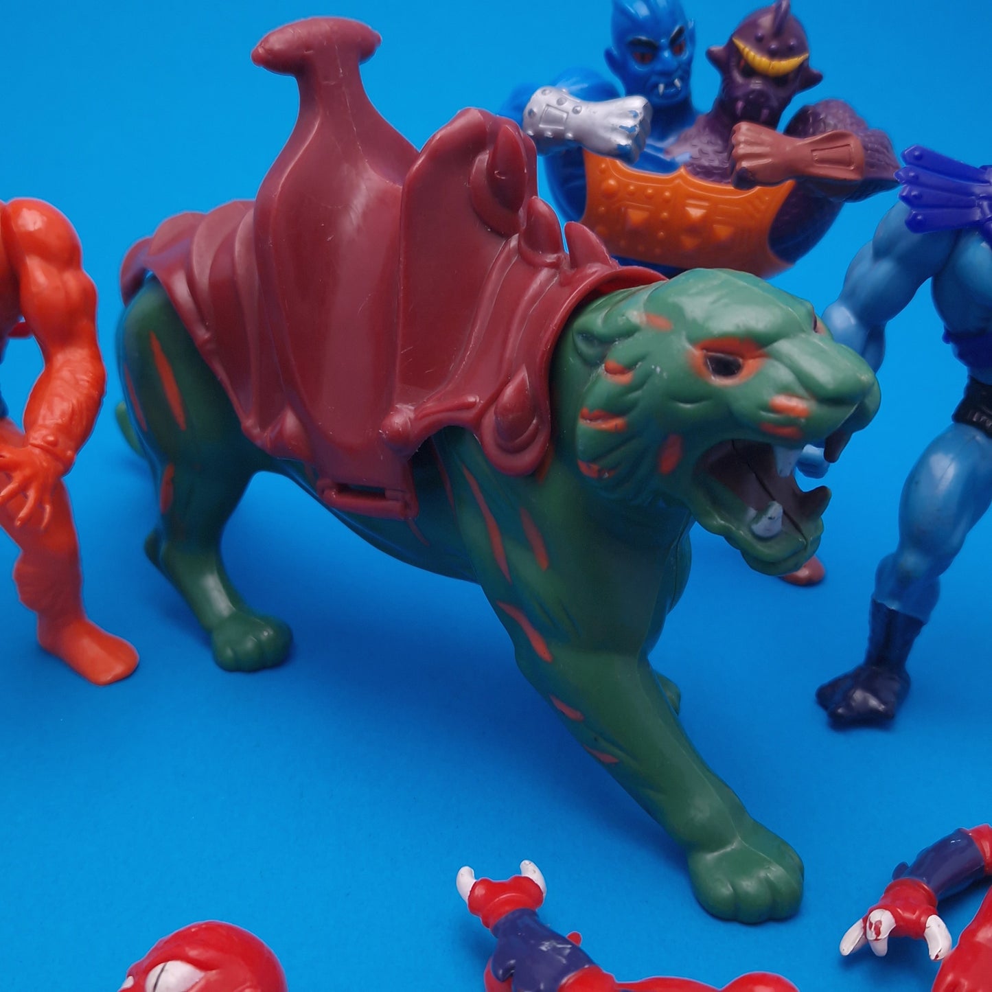 MASTERS OF THE UNIVERSE ☆ 6x Bundle SKELETOR BUZZ OFF BEASTMAN TWO-BAD Vintage Figure ☆ MOTU Loose 80s Mattel