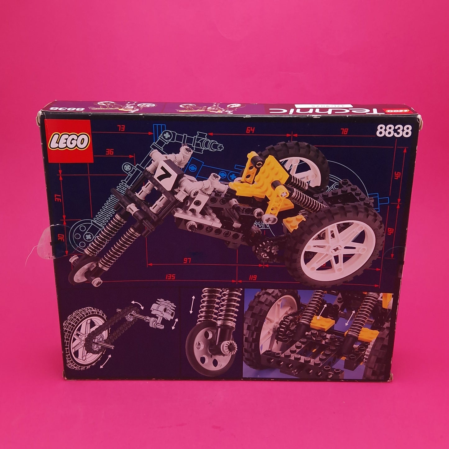LEGO ☆ 8838 SHOCK CYCLE Technic ☆ Vintage 80s Boxed Instructions Complete