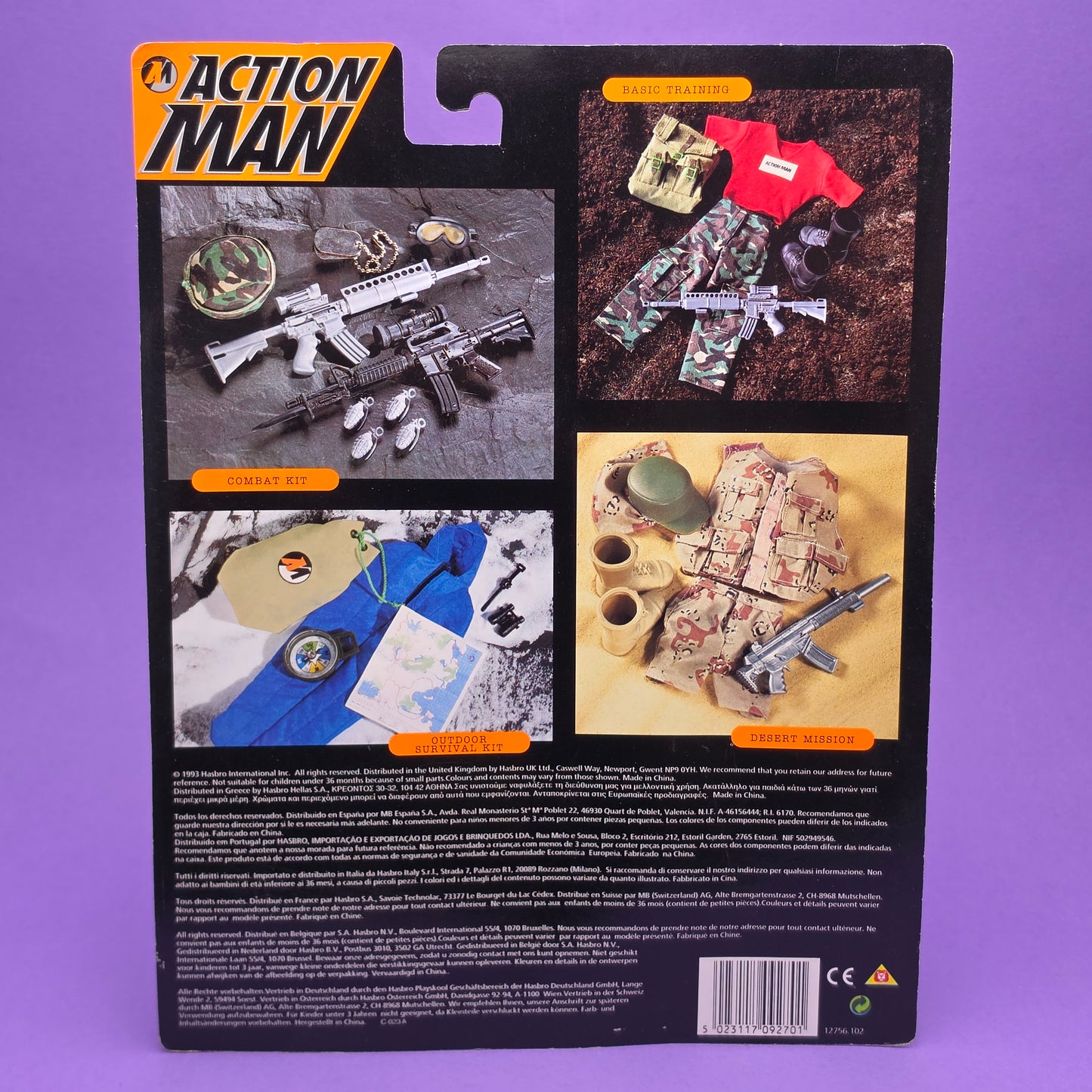 ACTION MAN ☆ OUTDOOR SURVIVAL KIT Figure Doll Accessories ☆ Vintage HASBRO SEALED Carded 90s