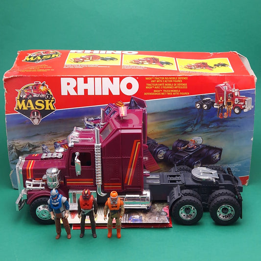 M.A.S.K ☆ RHINO Matt Trakker & Bruce Sato ☆ Loose Vintage MASK Kenner 80s