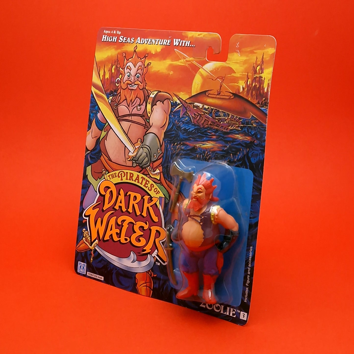 THE PIRATES OF DARK WATER ☆ ZOOLIE Vintage Figure ☆ Hasbro MOC Original 90s Carded Sealed