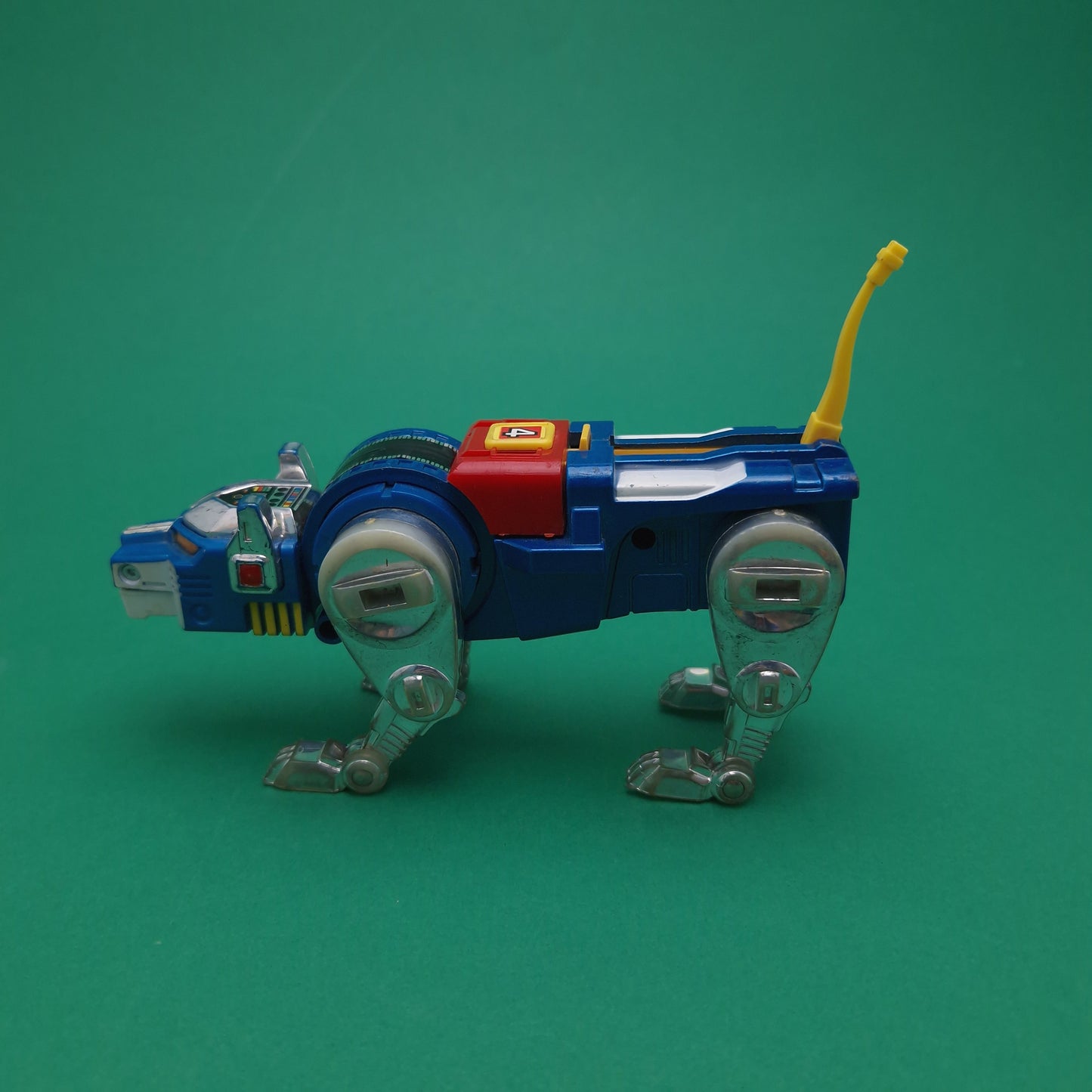 VOLTRON ☆ YELLOW & BLUE LION Action Figure Robot ☆ Vintage Original 80s Matchbox Loose