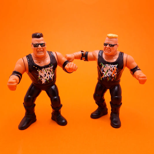 WWF HASBRO ☆ NASTY BOYS TAG Vintage Wrestling Figure ☆ Original 90s Series 5