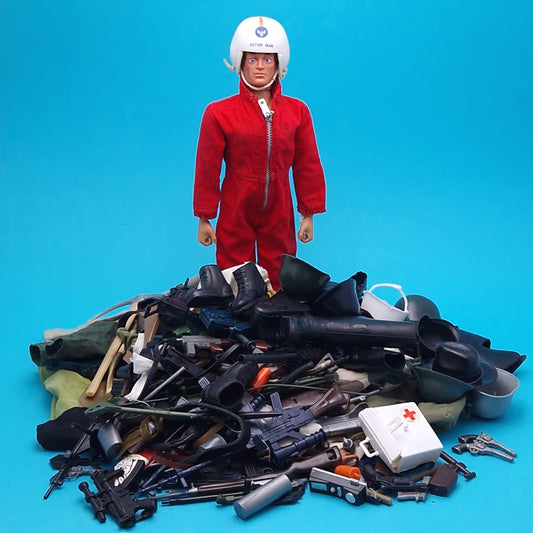 ACTION MAN ☆ FIGURE CLOTHES ACCESSORIES Uniform parts 70's 80's 100+ Items ☆ Vintage PALITOY Loose