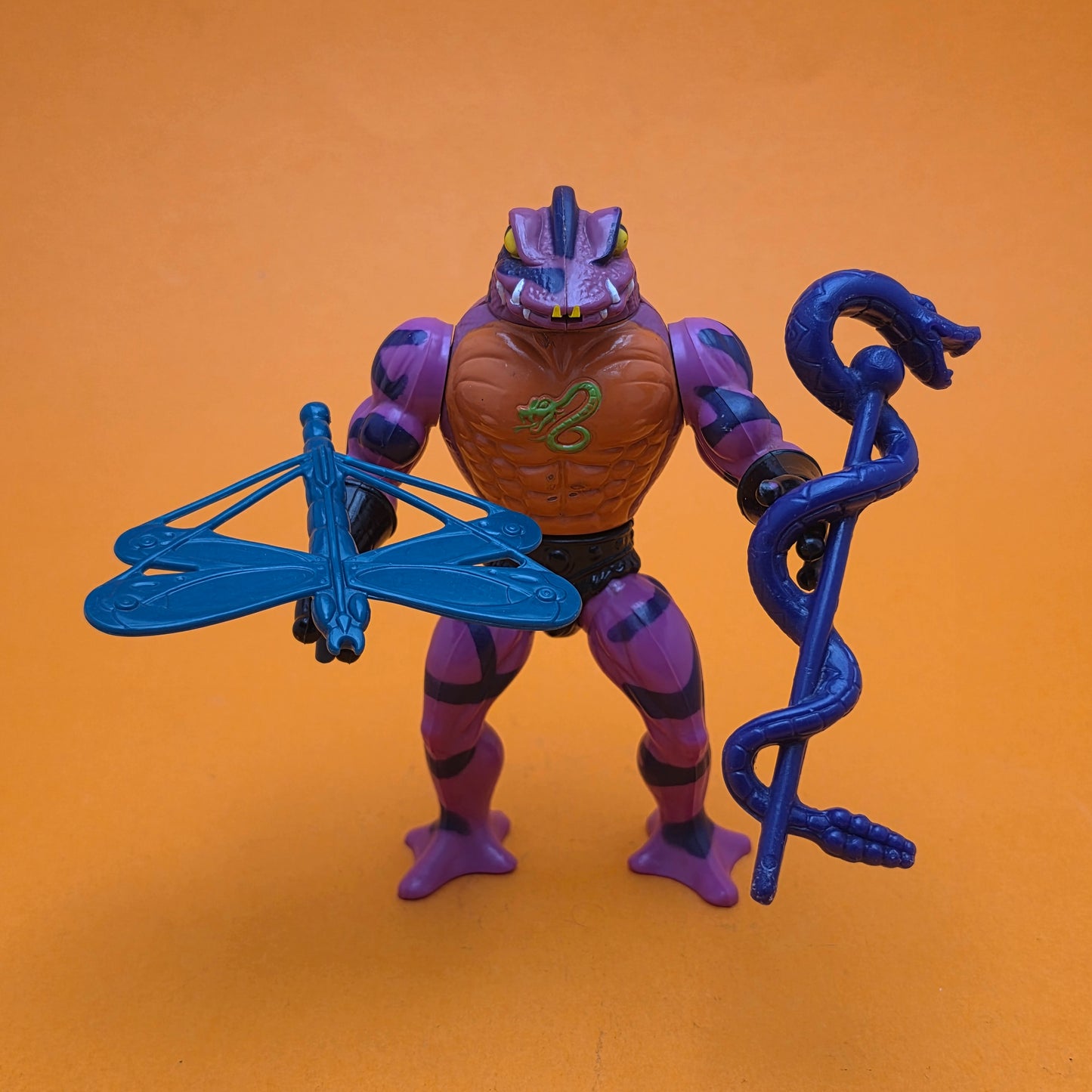 MASTERS OF THE UNIVERSE ☆ TUNG LASHOR Vintage Figure ☆ MOTU Loose 80s Mattel