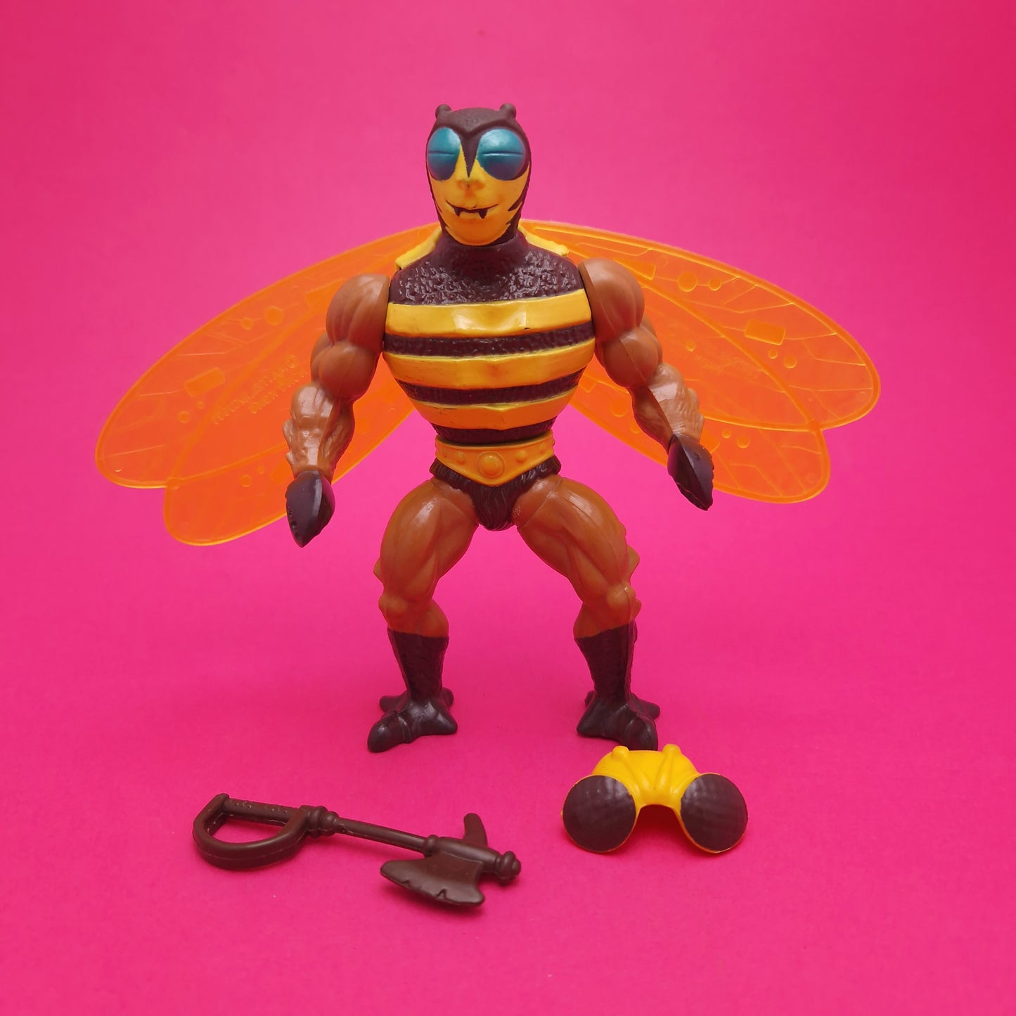 MASTERS OF THE UNIVERSE ☆ BUZZ OFF Complete Vintage Figure ☆ MOTU 80s Mattel