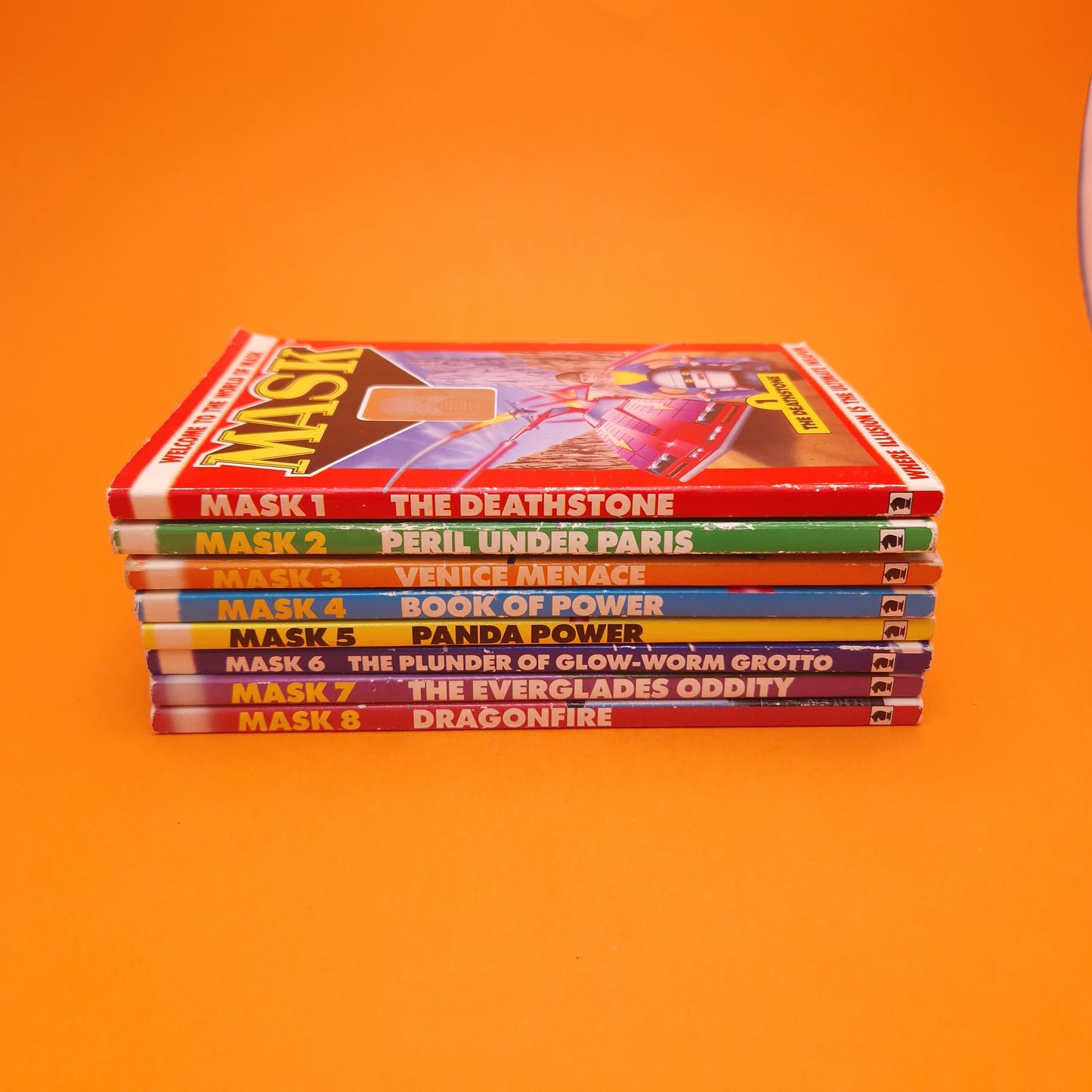 M.A.S.K ☆ Complete Set 1-8 Knight Books 1986 Kenneth Harper Vintage TV Novelisation ☆ Vintage 80s