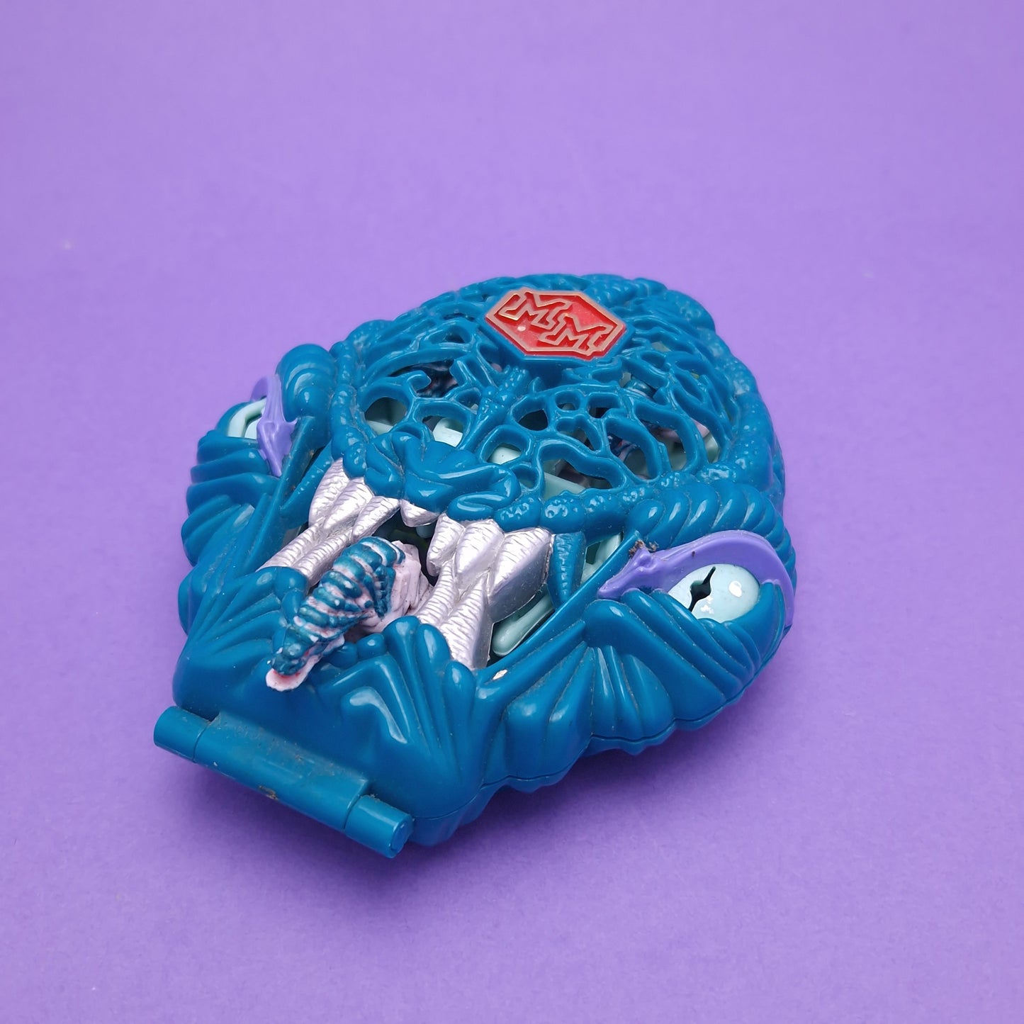 MIGHTY MAX ☆ ICE ALIEN Doom Zones Vintage Figure Playset ☆ Complete Loose