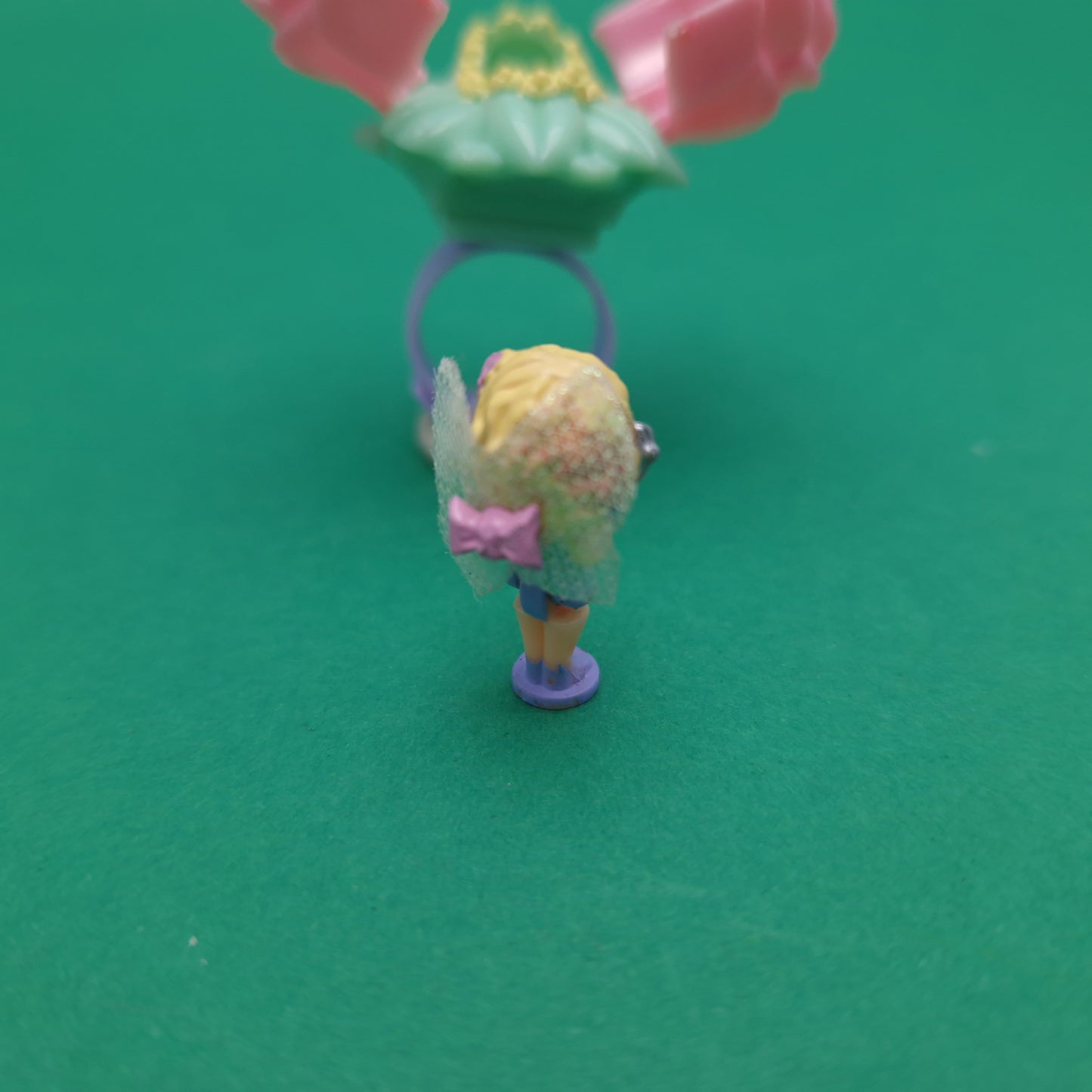 POLLY POCKET ☆ SECRET ROSE FAIRY RING Vintage Figure ☆ Original 1993