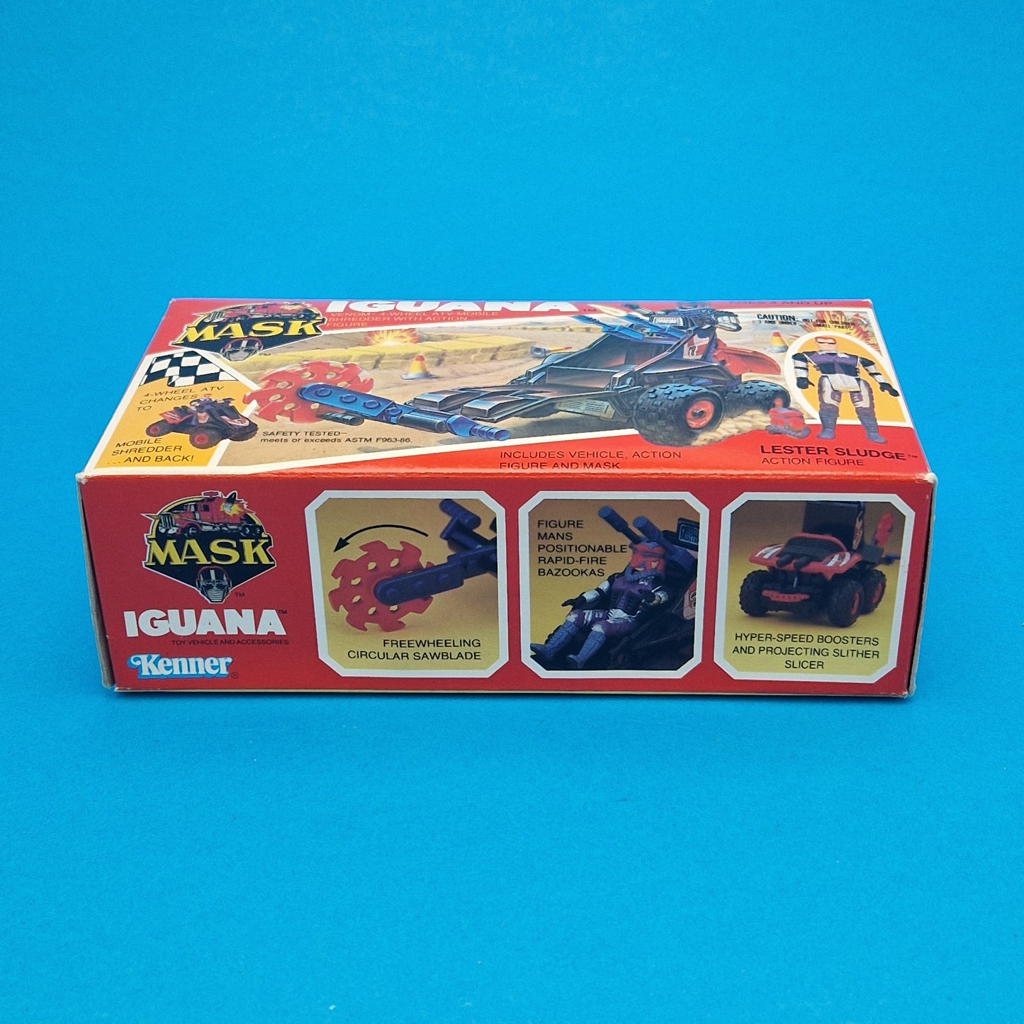 M.A.S.K ☆ IGUANA Lester Sludge Figure Vehicle ☆ US Sealed Boxed 80s Kenner MASK Vintage