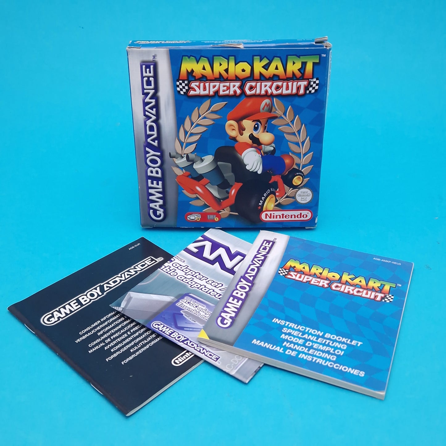 NINTENDO GAMEBOY ADVANCE ☆ MARIO KART SUPER CIRCUIT ☆ Box & Manual only Vintage Retro Game