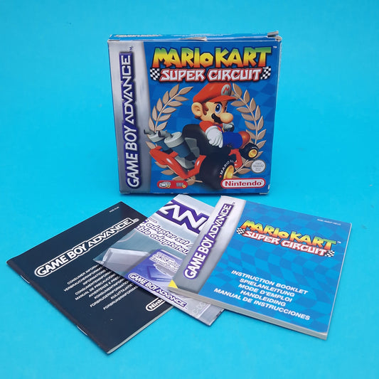 NINTENDO GAMEBOY ADVANCE ☆ MARIO KART SUPER CIRCUIT ☆ Box & Manual only Vintage Retro Game