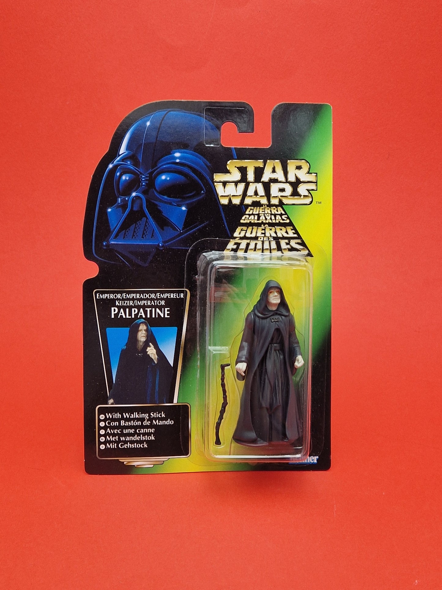 STAR WARS POTF ☆ PALPATINE EURO Figure ☆ MOC Sealed Carded Kenner Power of the Force