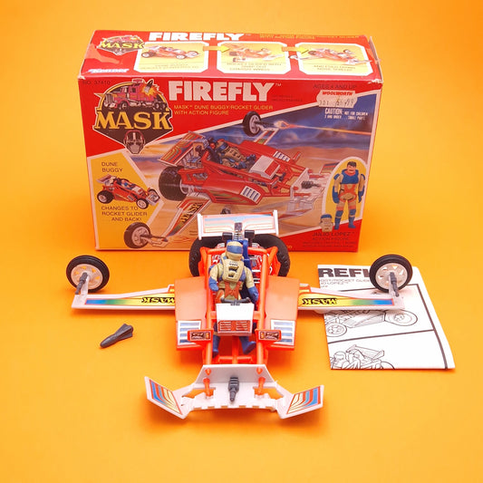 M.A.S.K ☆ FIREFLY JULIO LOPEZ Vintage Figure ☆ Boxed MASK Kenner 80s Vehicle